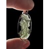 Silber Moldavit Anhänger 2,8g