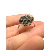 Silver ring with moldavite size 62