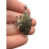 Silver moldavite pendant with gold-plated elements 5,5g