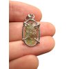Silber Moldavit Anhänger 1,6g