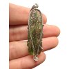 Silver moldavite pendant 5,1g