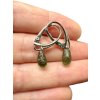 Silver moldavite earrings 1,7g