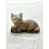 Tierchen aus Speckstein – Katze
