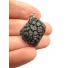 Silver pendant made from carpathian obsidian 4g