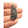 Silver pendant made from carpathian obsidian 4,8g