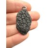 Silver pendant made from carpathian obsidian 4,9g