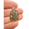 Silver moldavite pendant 3,2g