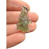 Silver moldavite pendant 2,3g from Besednice Jezkovna