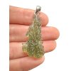 Silver moldavite pendant 4,1g from Besednice Jezkovna