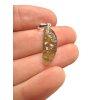Silver moldavite pendant 1,1g