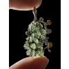Silver moldavite pendant with gold-plated elements 5,7g