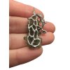 Silver moldavite pendant with gold-plated elements 5g