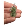 Silver moldavite pendant with gold-plated elements 5g