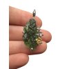 Silver moldavite pendant with gold-plated elements 6,8g