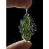 Silver moldavite pendant with gold-plated elements 8g