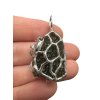Silver moldavite pendant with gold-plated elements 10,2g
