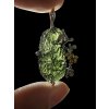 Silver moldavite pendant with gold-plated elements 8,1g