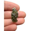 Silber Moldavit Anhänger 1,9g