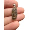 Silber Moldavit Anhänger 1,1g