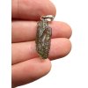 Silber Moldavit Anhänger 1,1g