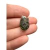 Silber Moldavit Anhänger 2g