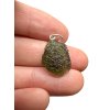 Silber Moldavit Anhänger 1,5g