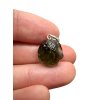 Silber Moldavit Anhänger 1,6g