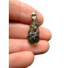 Silber Moldavit Anhänger 1,7g