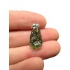 Silver moldavite pendant 1,4g