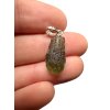 Silber Moldavit Anhänger 1,2g