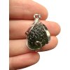 Silver moldavite pendant 4,4g