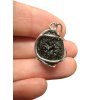 Silver moldavite pendant 4,7g