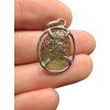 Silber Moldavit Anhänger 1,6g