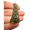 Silber Moldavit Anhänger 6,3g