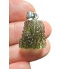 Silber Moldavit Anhänger 2,2g