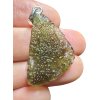 Silber Moldavit Anhänger 2,1g