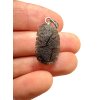 Stříbrný přívěsek ze slovenského obsidiánu 2,4g