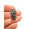 Stříbrný přívěsek ze slovenského obsidiánu 2,3g