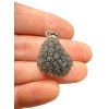 Silver pendant made from carpathian obsidian 3,2g
