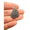 Silver pendant made from carpathian obsidian 3,2g