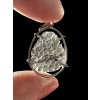 Silver pendant made from carpathian obsidian 3g
