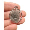 Silver pendant made from carpathian obsidian 2,8g