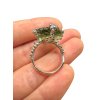 Silver moldavite ring 5,6g