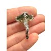 Silver moldavite ring 5,6g
