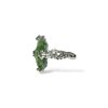Silver moldavite ring 5,6g