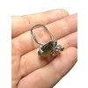 Silver moldavite ring with gold-plated elements 4,5g