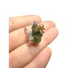 Silver moldavite ring with gold-plated elements 4,7g
