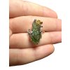 Silver moldavite ring with gold-plated elements 4,7g