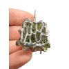 Silver moldavite pendant with gold-plated elements 11,6g