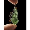 Silver moldavite pendant with gold-plated elements 8g
